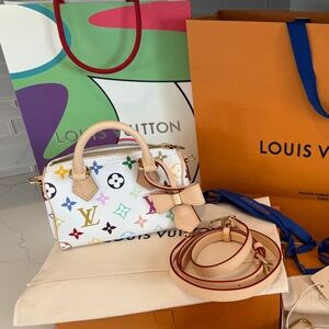 New in Box 2026 Louis Vuitton Takashi Murakami Nano Speedy 🌸✨🎀